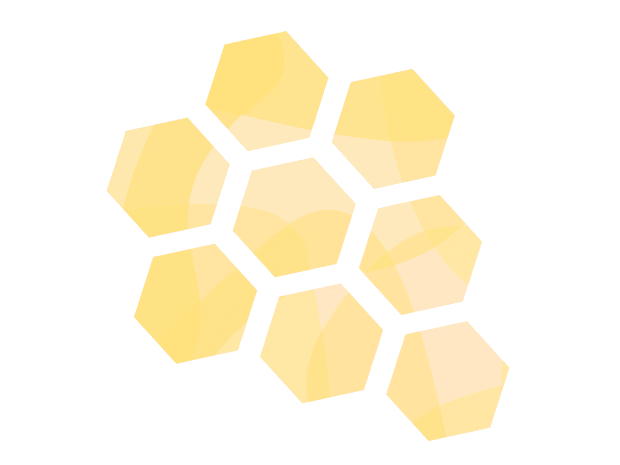 Yellow beeswax illustration