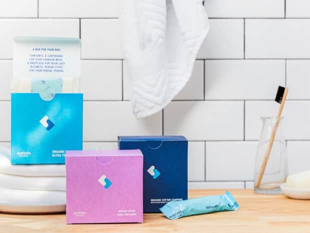 sustain natural pads tampons period