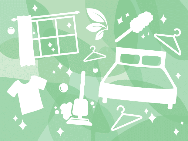 Bedroom objects graphic