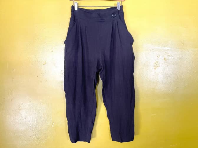 pair of linen pants after Wrinkle Releaser was used