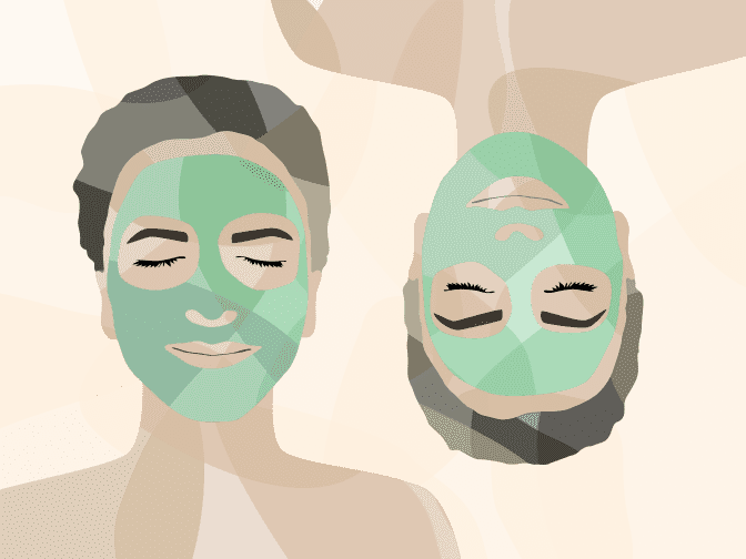 Face masks illustration