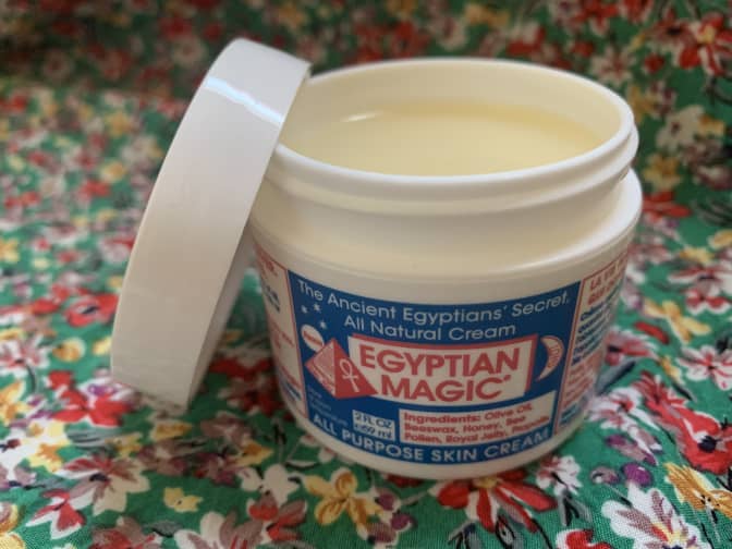 Photo of open jar of Egyptian Magic cream