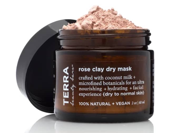 Image of Terra Beauty Bars Rose Coconut Dry Facial Clay Mask