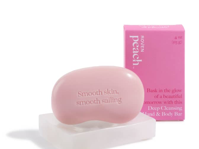 Image of Peach Exfoliating Bar Soap + Stone