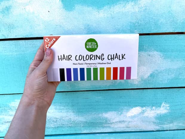 a package of Hair Coloring Chalk