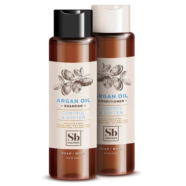Argan Oil Control Soften Shampoo and Conditioner Set