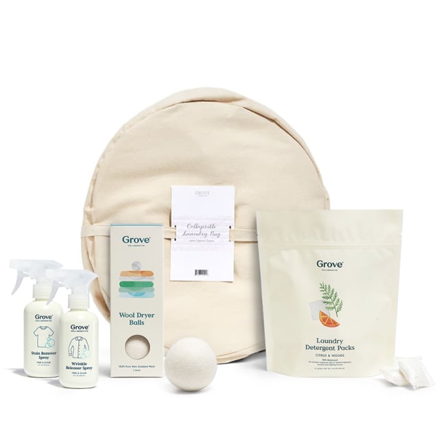 Grove Co. Ultimate Laundry Essentials Set with Detergent Packs