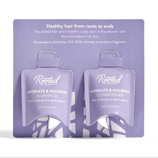 Rooted Beauty Hydrate and Nourish Shampoo & Conditioner - Sample