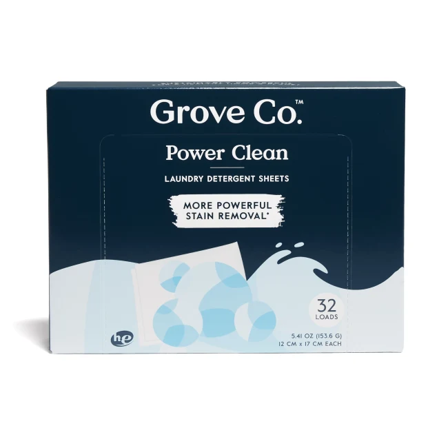Grove Co. Laundry Detergent Sheets - Free & Clear - 6.7oz/32ct