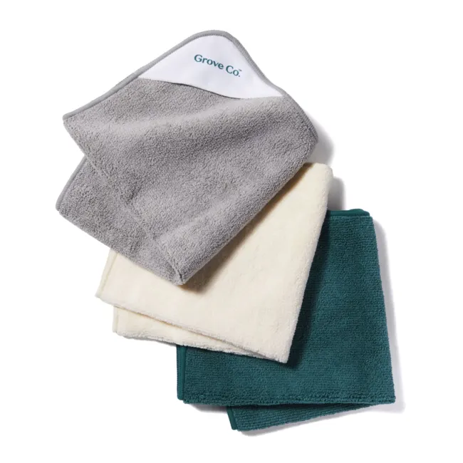 Grove Co. Microfiber Cleaning Cloths (Set of 3)