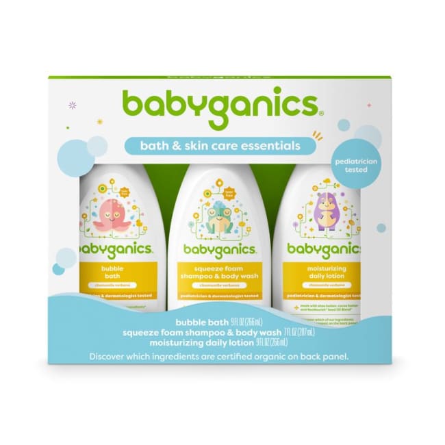 Babyganics bath towel sets 2025