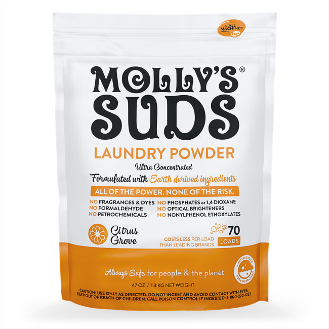 Molly's Suds 2-in-1 Original Laundry Powder with Oxygen Brightener Boost  