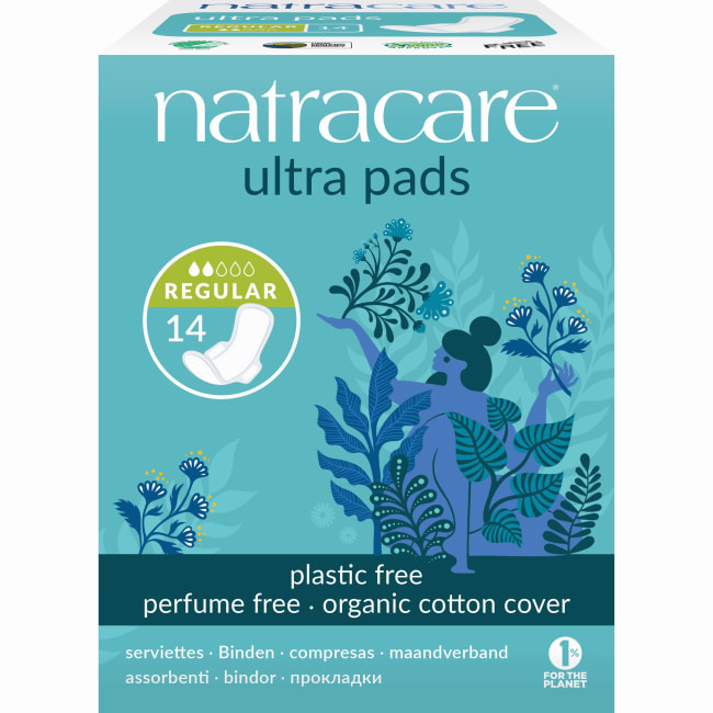 Natracare Ultra Pads Regular with Wings