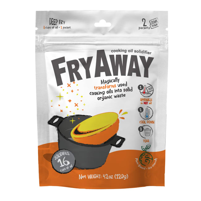 Fryaway Super Fry used Cooking Oil Solidifier Powder
