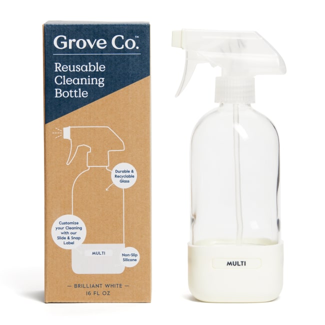 Grove Co. Cleaning Bottle, Reusable, Brilliant White, 16 Ounce