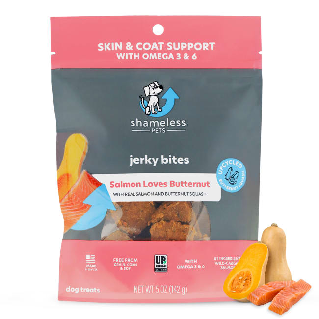 Shameless Pets Salmon Loves Butternut Jerky Dog Treats