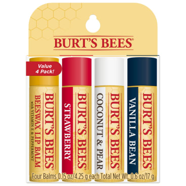 Burts Bees Rapid Rescue Cold Sore Treatment and Original Beeswax Lip Balm, 2 Tubes