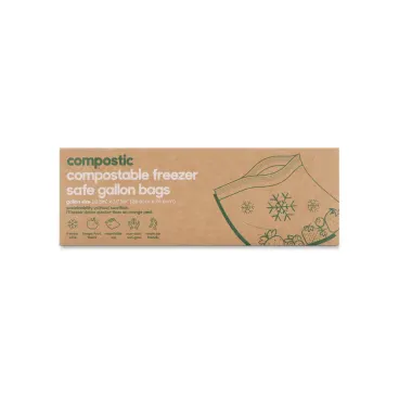 BioBag Compostable & Resealable Food Storage Bags - 20pk