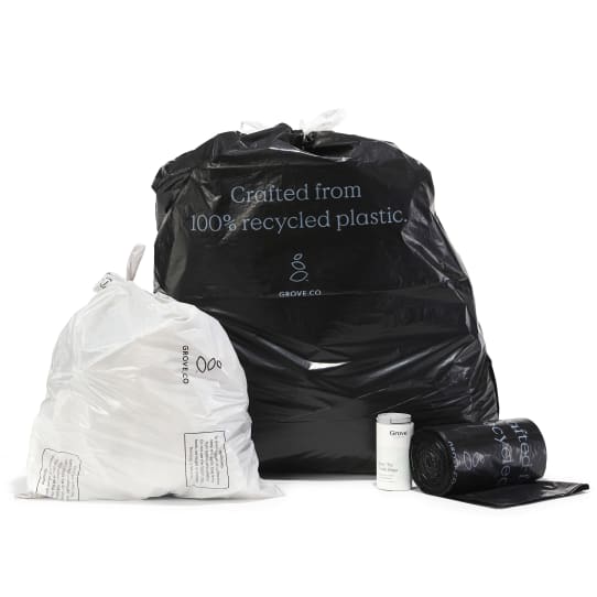 Grove Co. 100% Recycled Plastic Trash Bags