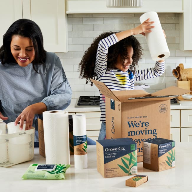 Grove Co. - Tree-Free Paper Towels - 100% Bamboo - 2 Rolls - view 7