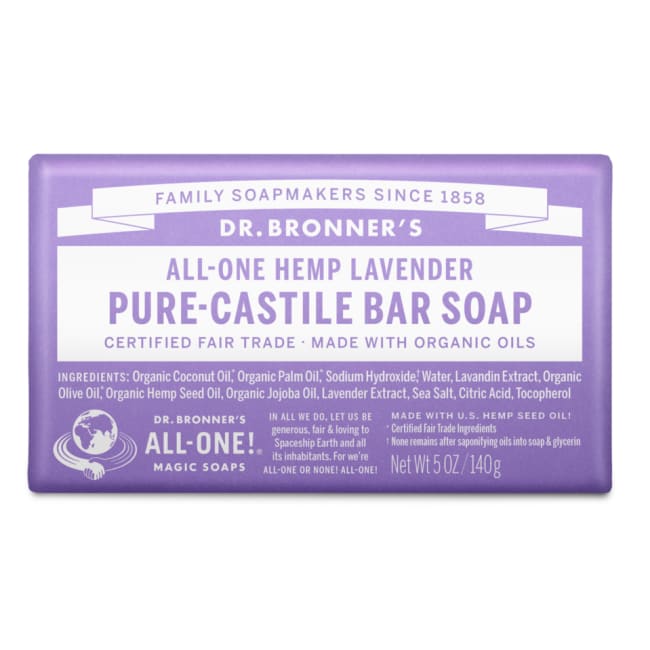 Dr. Bronner's, All-Iin-One, Hemp Castille Bar Soap, 5oz