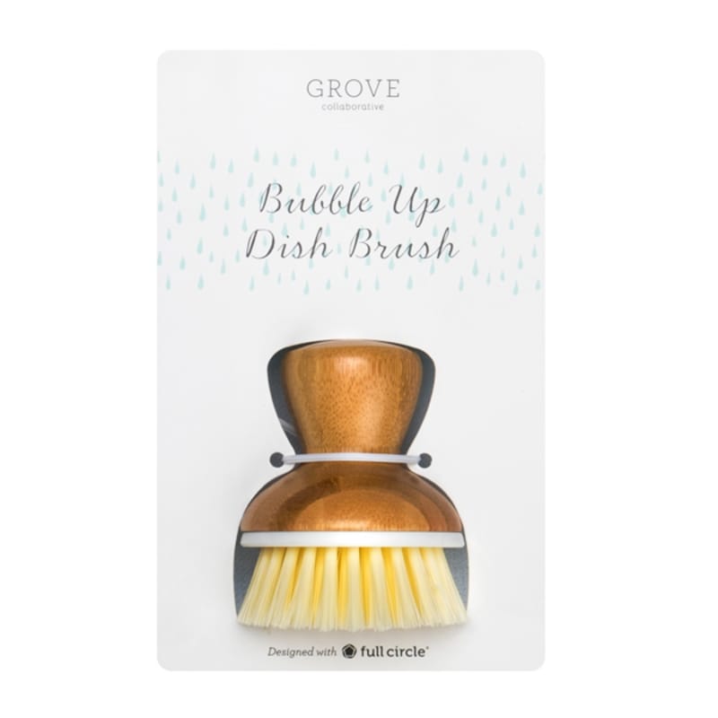 Grove Co. Bubble Up Dish Soap Dispenser & Brush Set