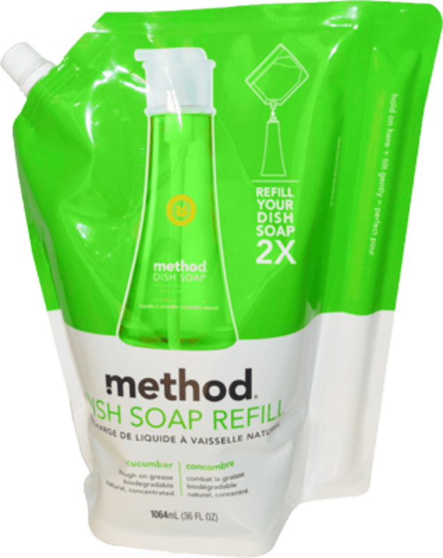 method  Dish Soap, Refill, Sea Minerals, 54 fl oz