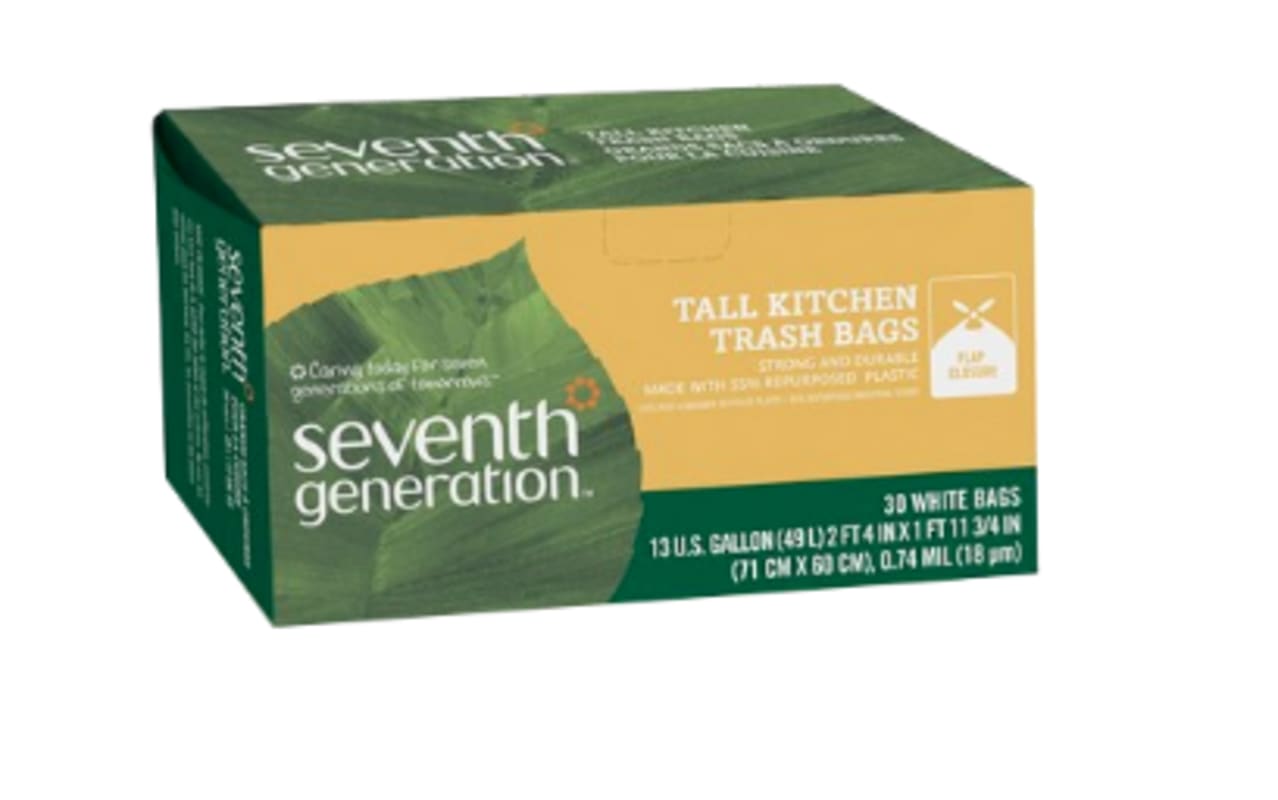 SEVENTH GENERATION Trash Bags Flap Tie Extra Strong Tall Kitchen