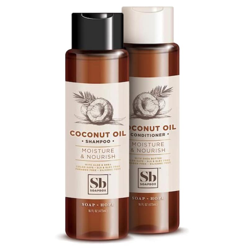 Soapbox Coconut Oil Moisture & Nourish Shampoo and Conditioner Set