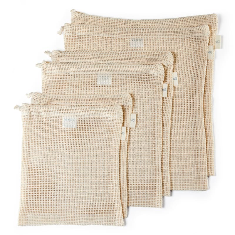 Linen Produce Bags (Set of 3) - Rough Linen