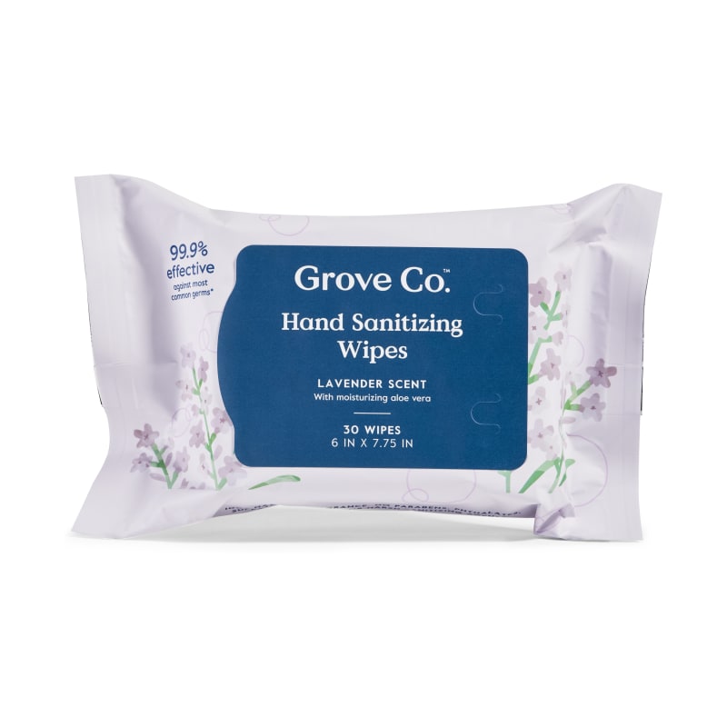 Grove Co. Hand Sanitizing Wipes - Kills 99.9% of Germs