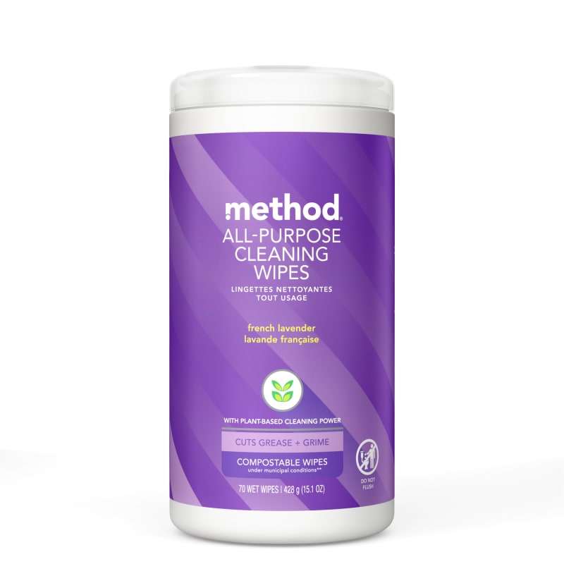 Method Lime & Sea Salt All Purpose Cleaner Wipes 6.17 Oz Tube
