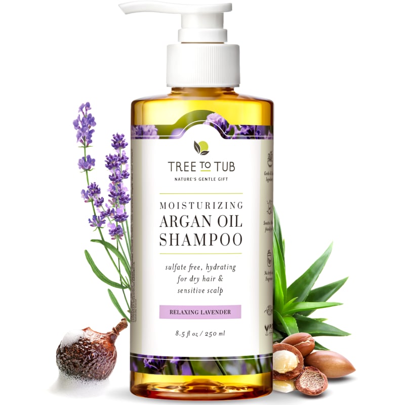 Squeak færge Lilla Tree To Tub Argan Oil Hydrating Shampoo for Dry Scalp & Hair