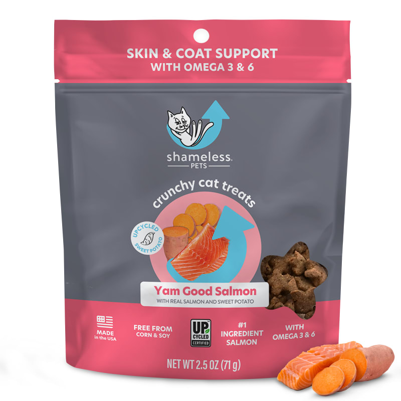 Shameless Pets Yam Good Salmon Crunchy Cat Treats