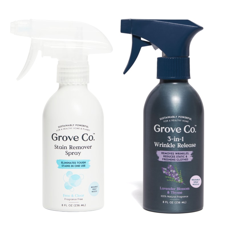 Grove Co. Stain Remover and Wrinkle Release Spray Set